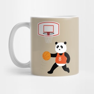 Play basketball with a panda Mug